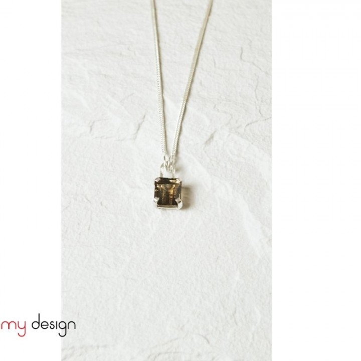 Smokey quartz necklace